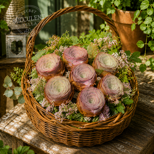 Mountain Rose Succulent|Pink-Edge Rose